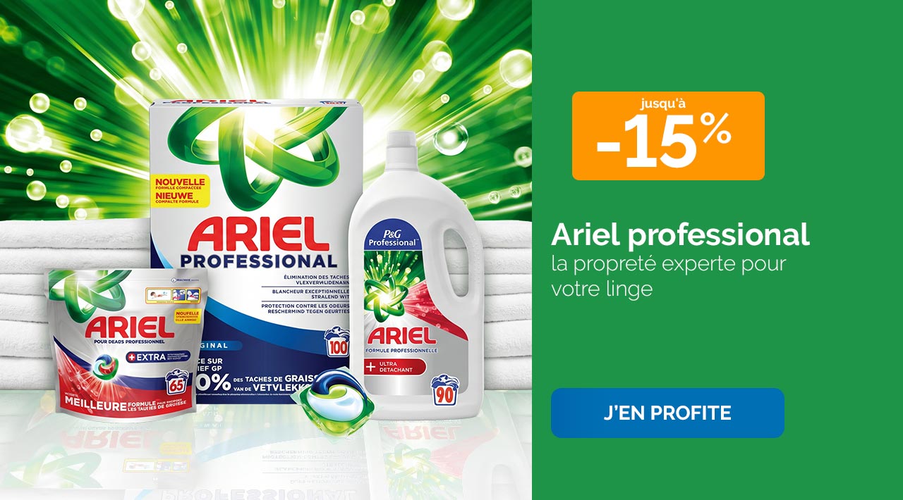 Ariel professional : la propreté experte pour votre linge