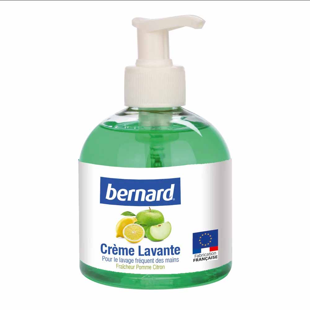 Crèmes lavantes Bernard parfum pomme-citron, flacon de 300 ml