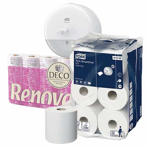 Papier toilette et distributeurs