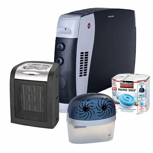 Chauffages, absorbeurs d'humidité