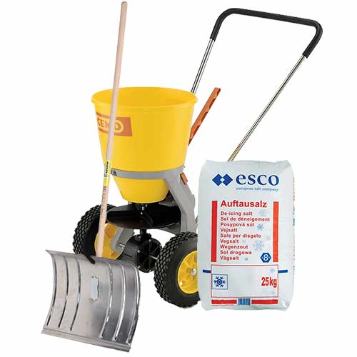 Sel de déneigment, poussoir à neige