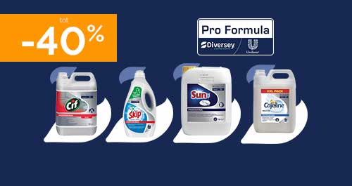 Tot -40%  op de Cif, Sun, Vigor